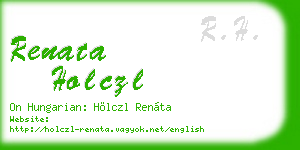 renata holczl business card