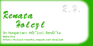 renata holczl business card